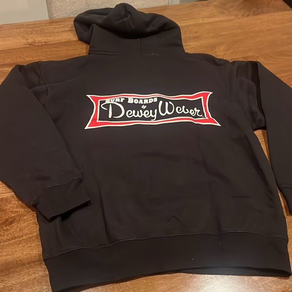 Surf Boards by Dewey Weber Black Hoodie with Front Logo Size M - Picture 6 of 6